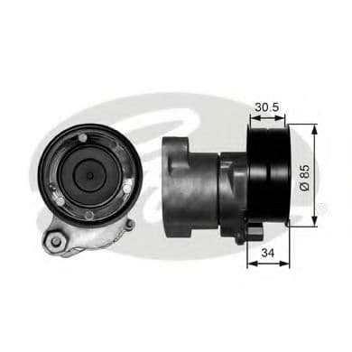 T38571 Gates Натяжний ролик поліклинового ременя