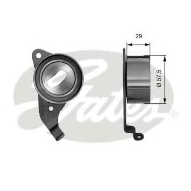 T41067 Gates Натяжний ролик ременя ГРМ