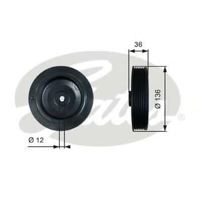 TVD1010 Gates Шків колінчастого вала