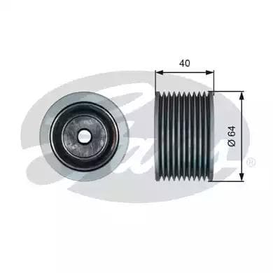 T36632 Gates Обводной ролик поликлинового ремня