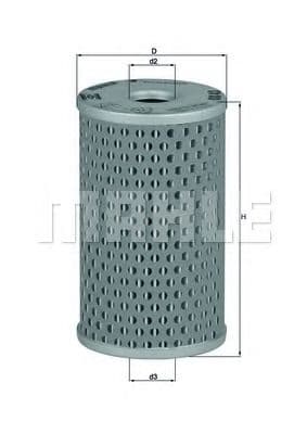 OX 42 Mahle Оливний фільтр для Fiat Doblo