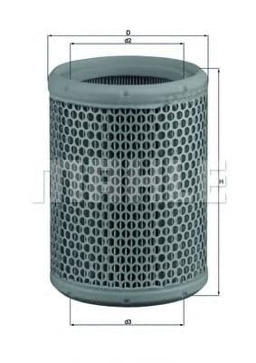 LX 130 Mahle Повітряний фільтр