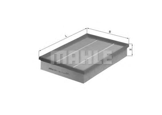 LX 460/1 Mahle Повітряний фільтр