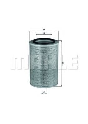 LX 345 Mahle Повітряний фільтр