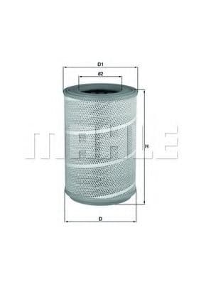 LX 604/1 Mahle Воздушный фильтр