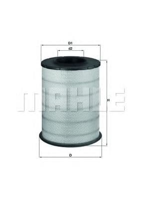 LX 1587 Mahle Повітряний фільтр