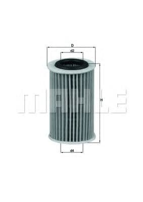 OX 209D Mahle Оливний фільтр