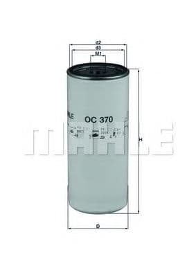 OC 370 Mahle Оливний фільтр