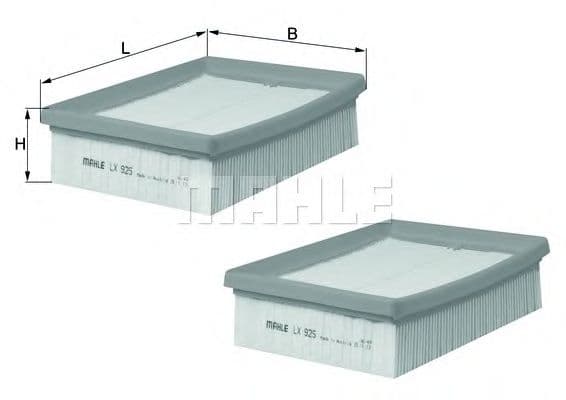 LX 925/S Mahle Повітряний фільтр