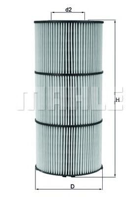 OX 832D Mahle Масляный фильтр