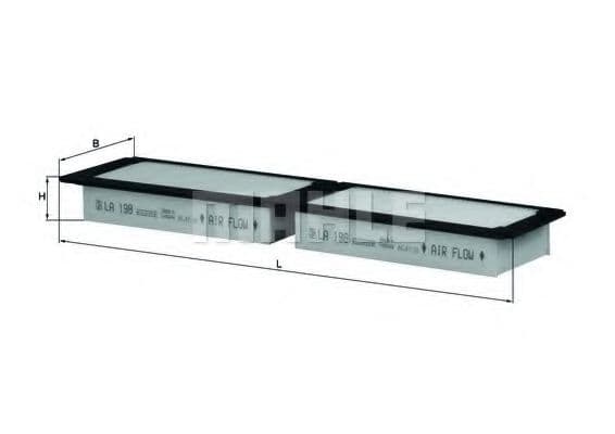 LA 198 Mahle Фільтр салону