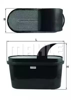 lx3555 Mahle Повітряний фільтр