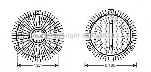 BWC391 Prasco Вискомуфта вентилятора