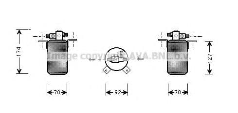 BWD021 Prasco Осушитель кондиционера для BMW 3 Series