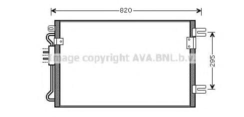 CRA5098 Prasco Радіатор кондиціонера для Chrysler Voyager