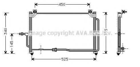 DW5028 Prasco Радіатор кондиціонера для Daewoo Matiz
