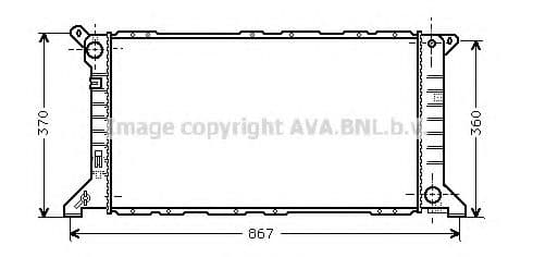 FD2206 Prasco Радиатор охлаждения двигателя