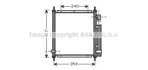 HD5197D Prasco Радиатор кондиционера для Honda Jazz