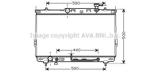 HYA2110 Prasco Радіатор охолодження двигуна для Hyundai Santa Fe