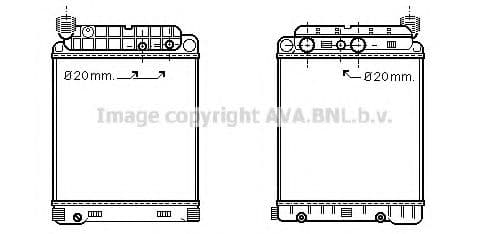 ME2146 Prasco Радіатор охолодження двигуна