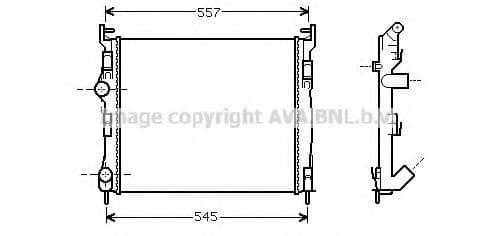 RTA2326 Prasco Радіатор охолодження двигуна для Renault Clio