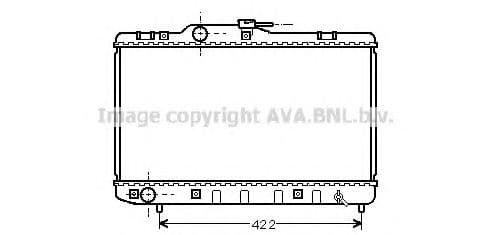 TO2227 Prasco Радіатор охолодження двигуна для Toyota Starlet