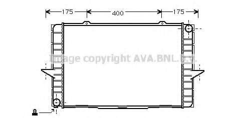 VO2063 Prasco Радиатор охлаждения двигателя