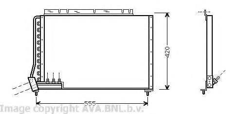 VO5090 Prasco Радиатор кондиционера