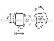 cn3309 Prasco Оливний радіатор двигуна