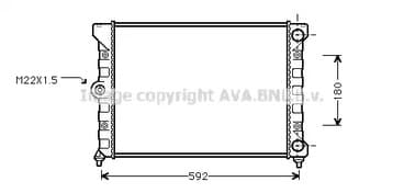 vn2099 Prasco Радиатор охлаждения двигателя