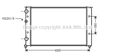 vna2124 Prasco Радіатор охолодження двигуна