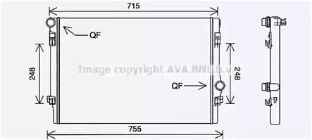 vna2336 Prasco Радіатор охолодження двигуна