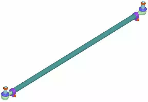 3866801 Lemförder Кермова тяга в комплекті