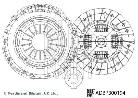 adbp300194 Blue Print Комплект зчеплення