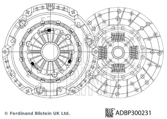 adbp300231 Blue Print Комплект сцепления