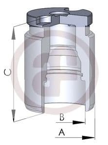 D02594 Autofren Seinsa Поршень тормозного суппорта