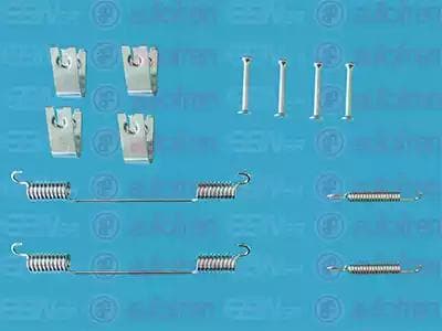 D3924A Autofren Seinsa Монтажний комплект барабанних гальмівних колодок