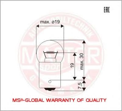 B213-PCS-MS Master-Sport Лампа габаритних вогнів для UAZ Hunter