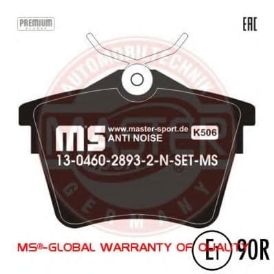 13046028932N-SET-MS Master-Sport Тормозные колодки