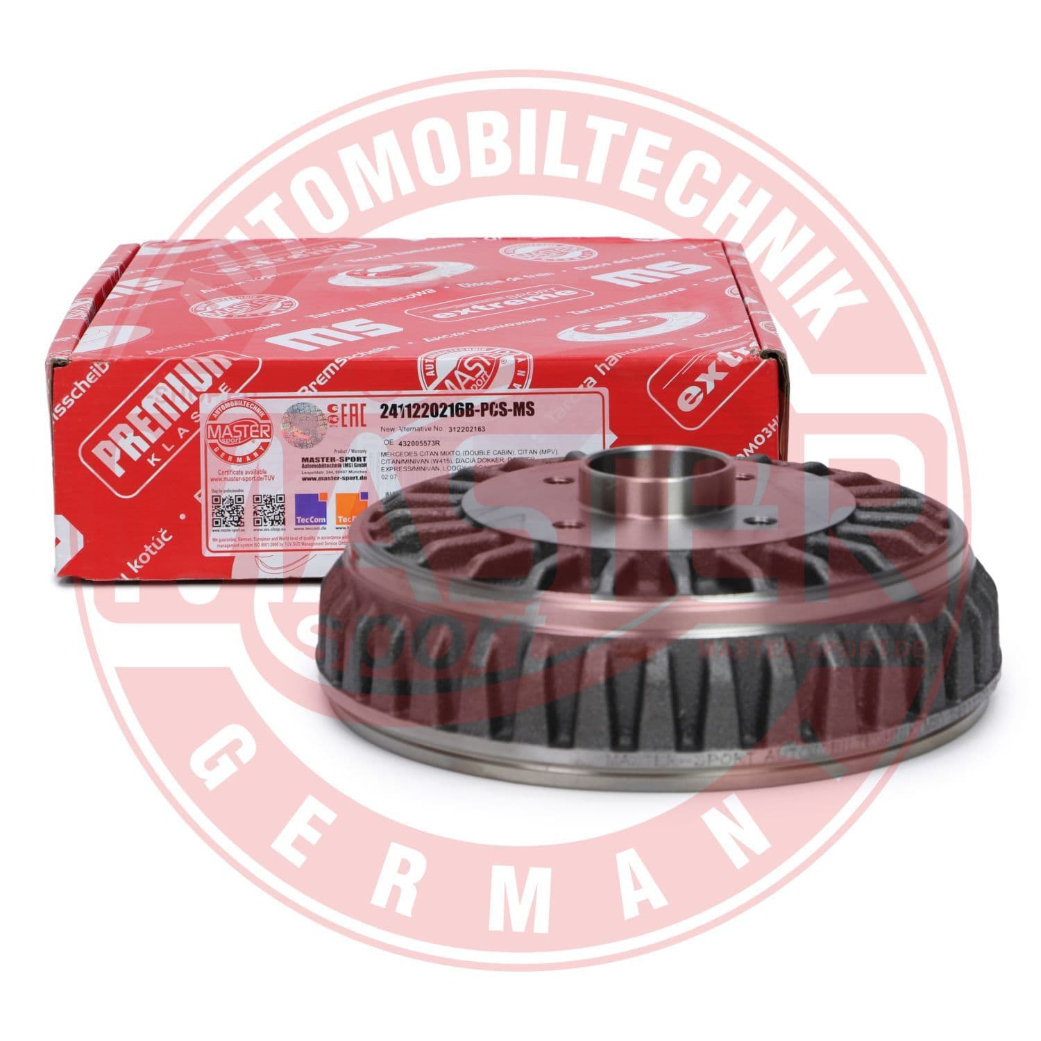 2411220216bpcsms Master-Sport Тормозной барабан