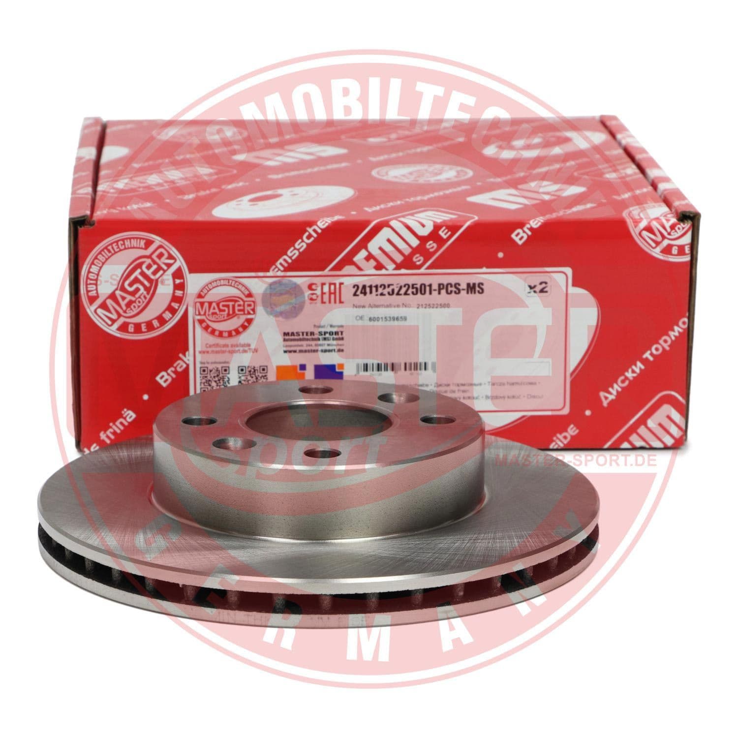 24112522501pcsms Master-Sport Гальмівний диск