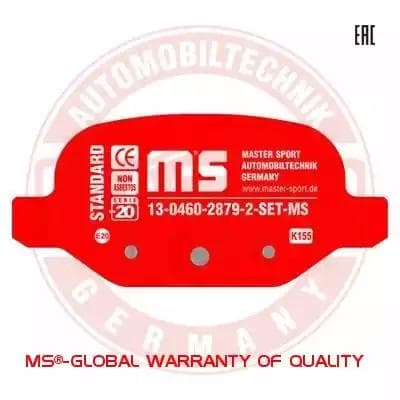 13046028792nsetms Master-Sport Гальмівні колодки
