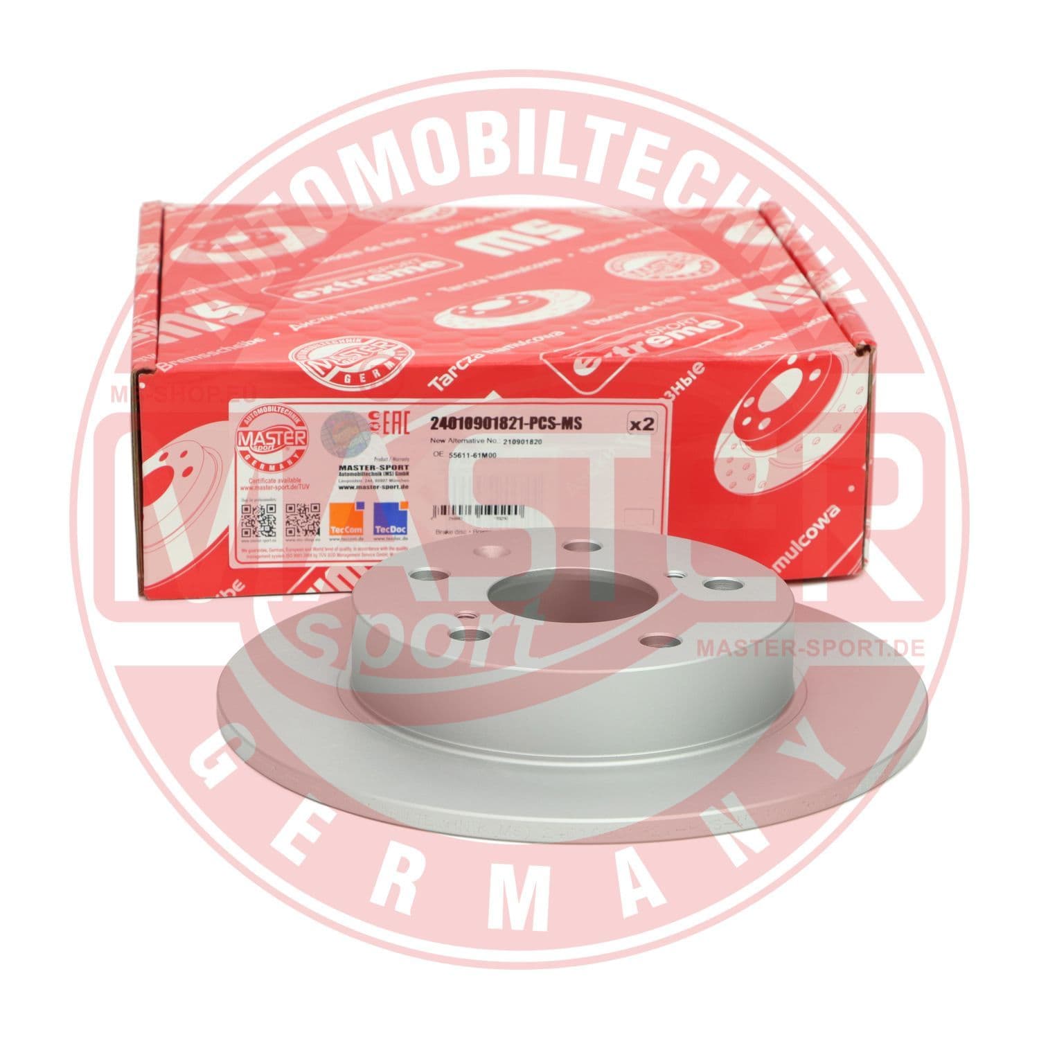 24010901821prpcsms Master-Sport Гальмівний диск