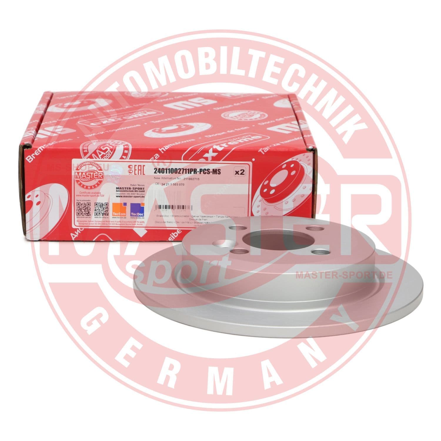 24011002711prpcsms Master-Sport Гальмівний диск