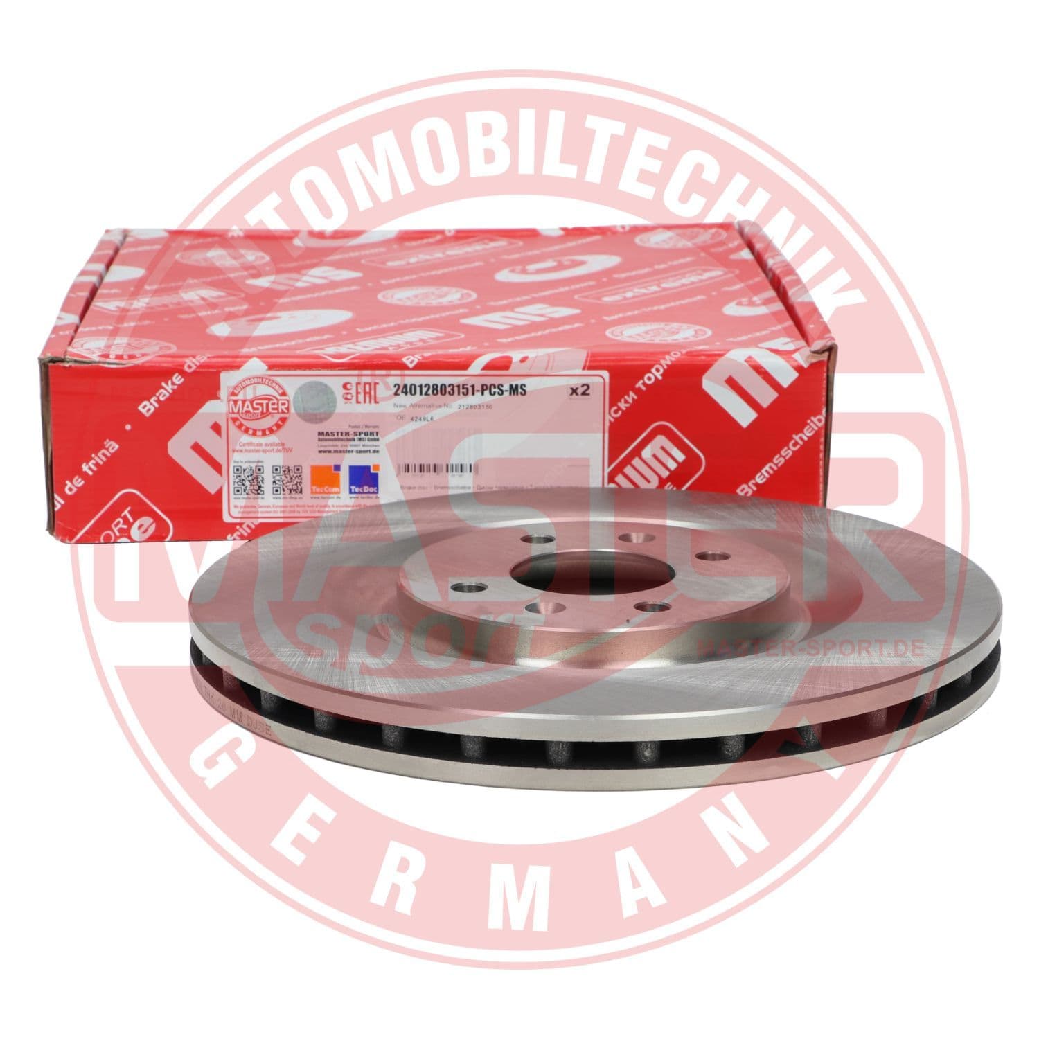 24012803151pcsms Master-Sport Гальмівний диск