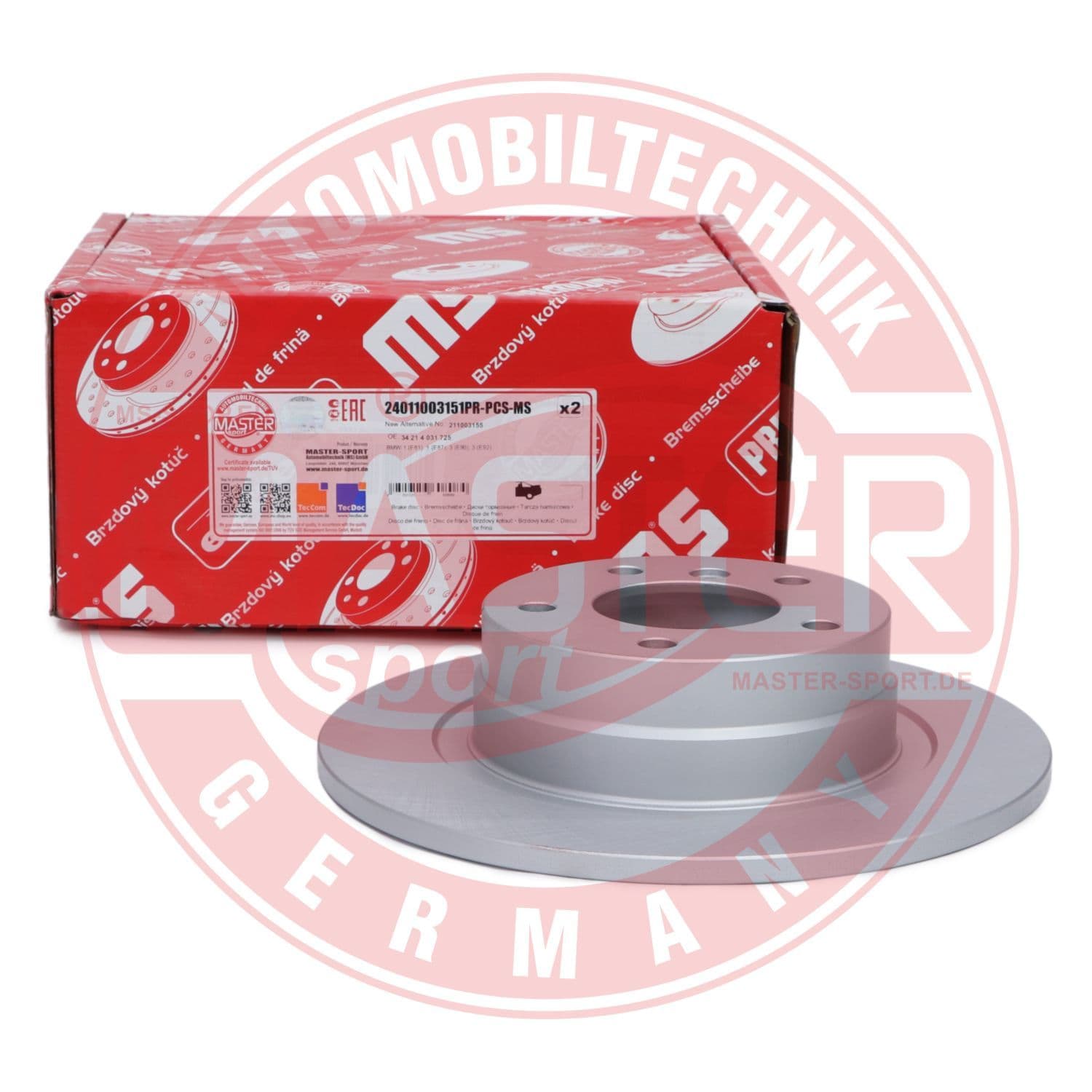 24011003151prpcsms Master-Sport Гальмівний диск