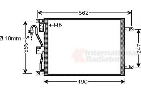 13005252 Van Wezel Радіатор кондиціонера