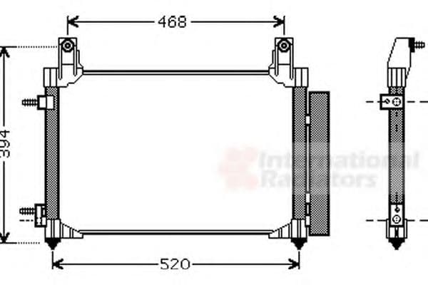 81005081 Van Wezel Радіатор кондиціонера