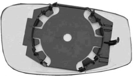 1709831 Van Wezel Стекло наружного зеркала для Fiat Panda