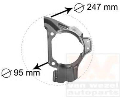 1754371 Van Wezel Кожух гальмівного диску